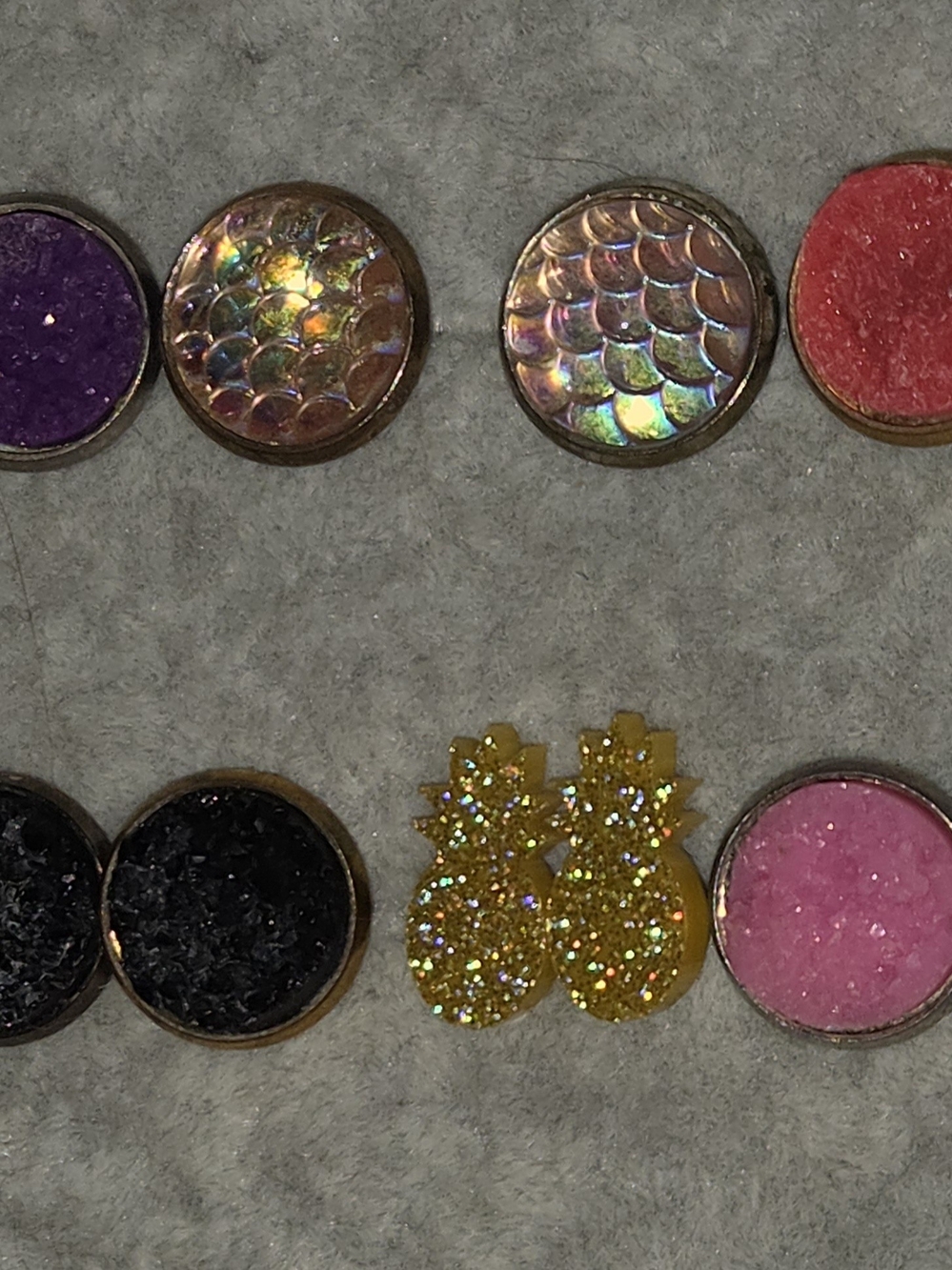 Mecca Fox Druzy Earrings